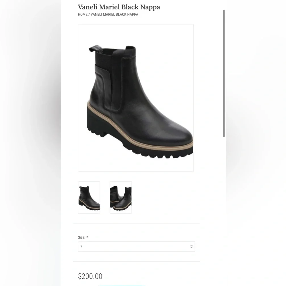 Black Leather Ankle Chelsea Boots - Picture 5 of 6